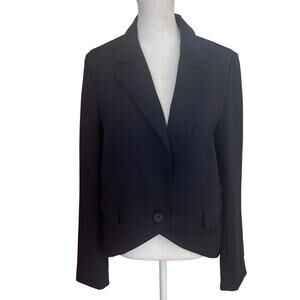 Susana Monaco NWT Navy Blue Midnight Angled Blazer Womens Size Medium NEW